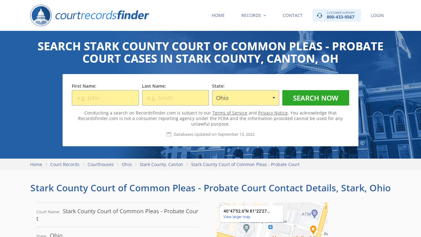 Search Stark County Court of Common Pleas - RecordsFinder